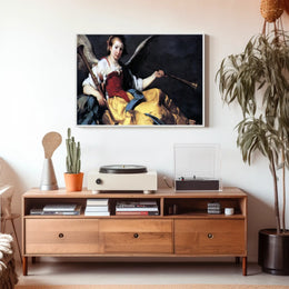 Renaissance Angel with Trumpets Fantasy or Mythology Poster