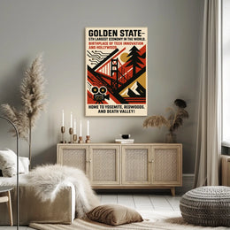 Golden State A Celebration of California Poster