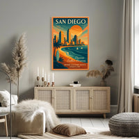 San Diego Discover Endless Horizons Poster