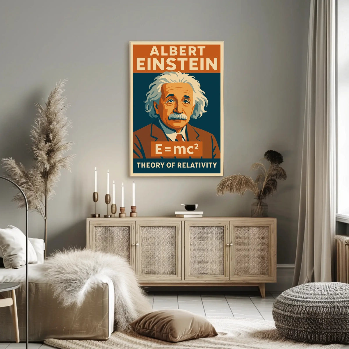 Albert Einstein Theory Of Relativity Poster
