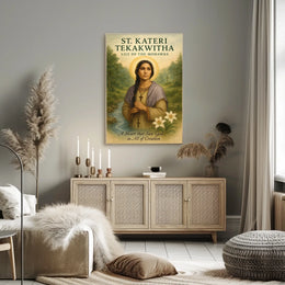 St. Kateri Tekakwitha Lily Of The Poster