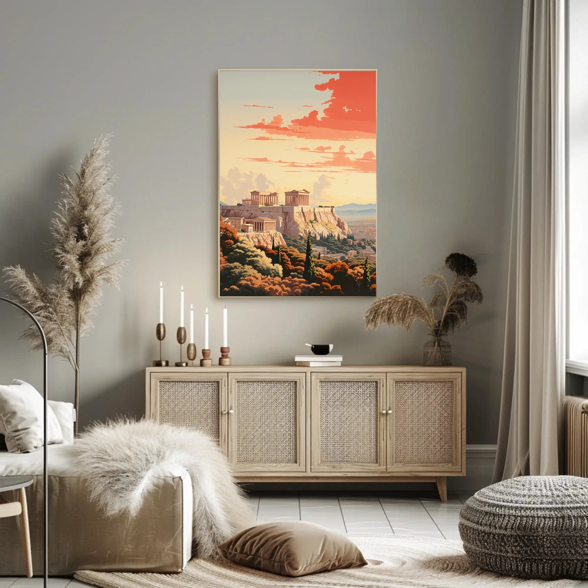 Acropolis of Athens: Ancient Beauty Travel Poster