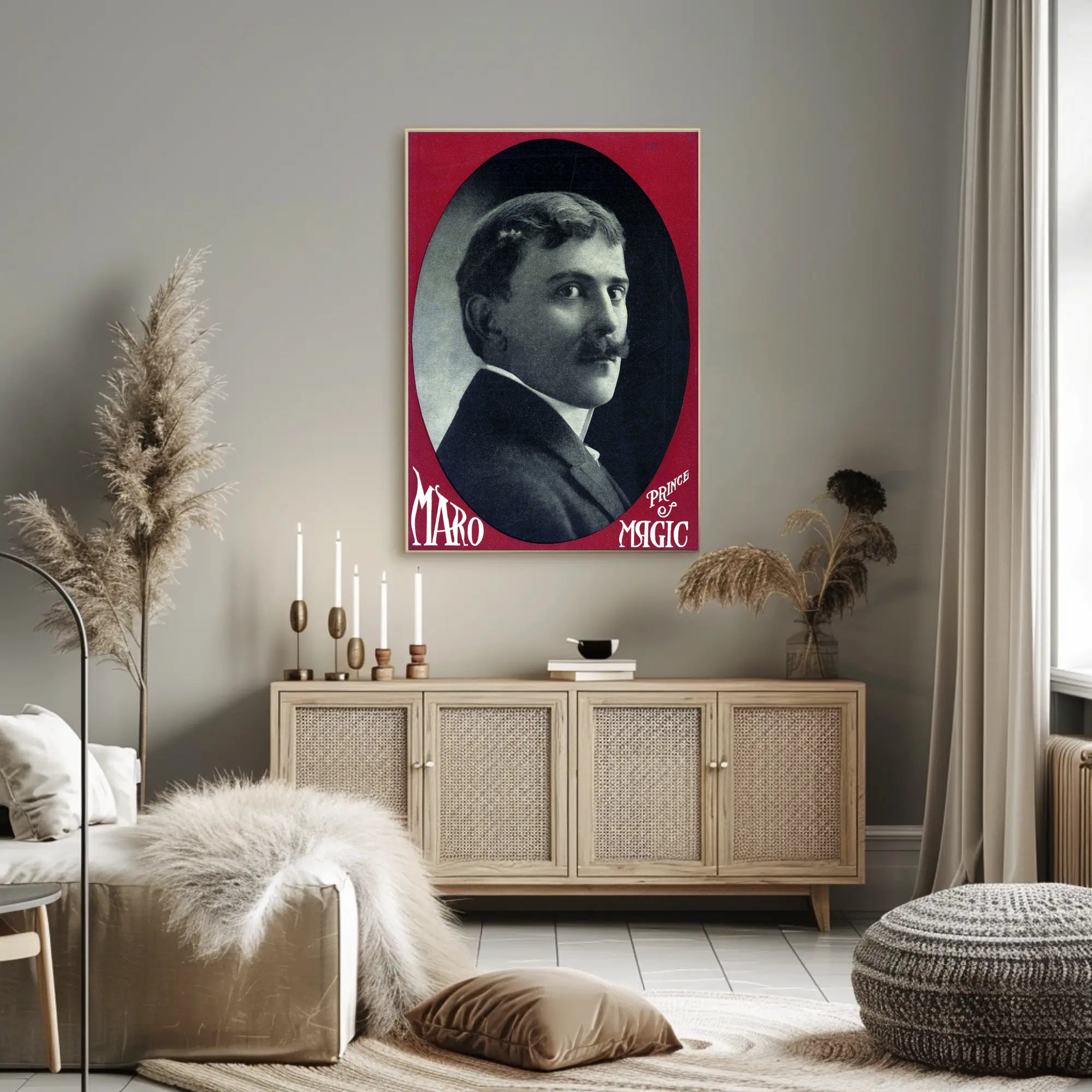 Maro Magic Vintage Entertainer Historical or Presidential Poster