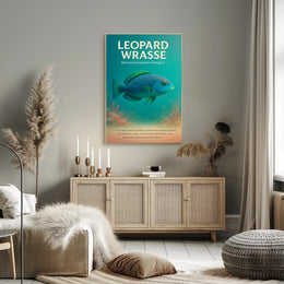 Leopard Wrasse A Vibrant Reef Poster