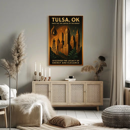 Tulsa, OK The Oil Capital Legacy Poster