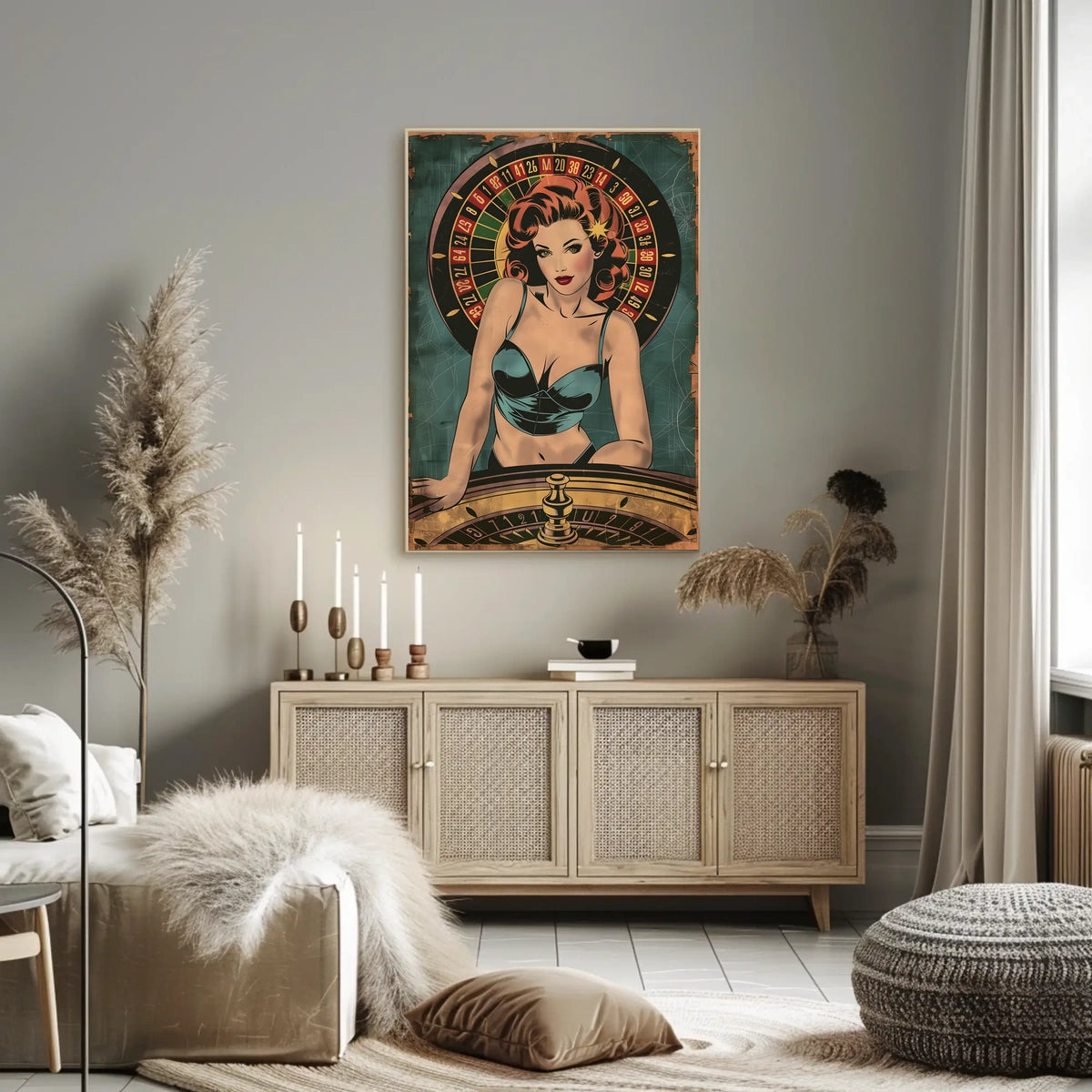 Vintage Casino Glamour Poster