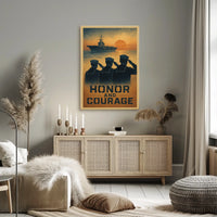 Honor And Courage Poster