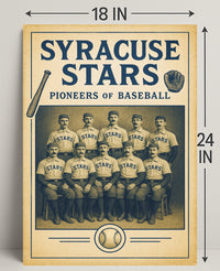Syracuse Stars Pioneers of Baseball Poster PosterGoat