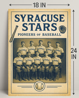 Syracuse Stars Pioneers of Baseball Poster PosterGoat