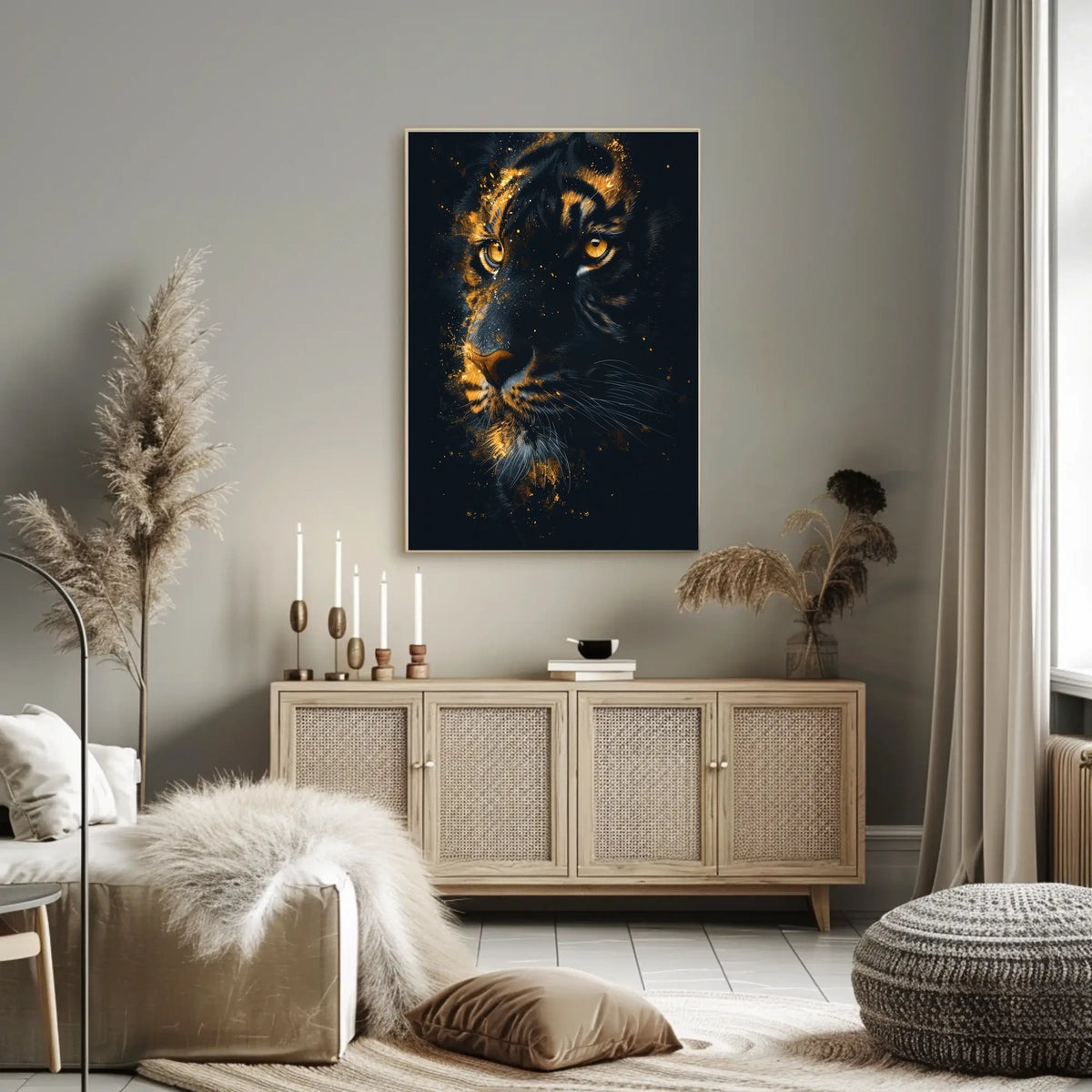 Majestic Tiger Portrait Poster