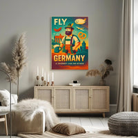 Germany Travel Adventure Retro-Modern Illustrated Travel Poster PosterGoat