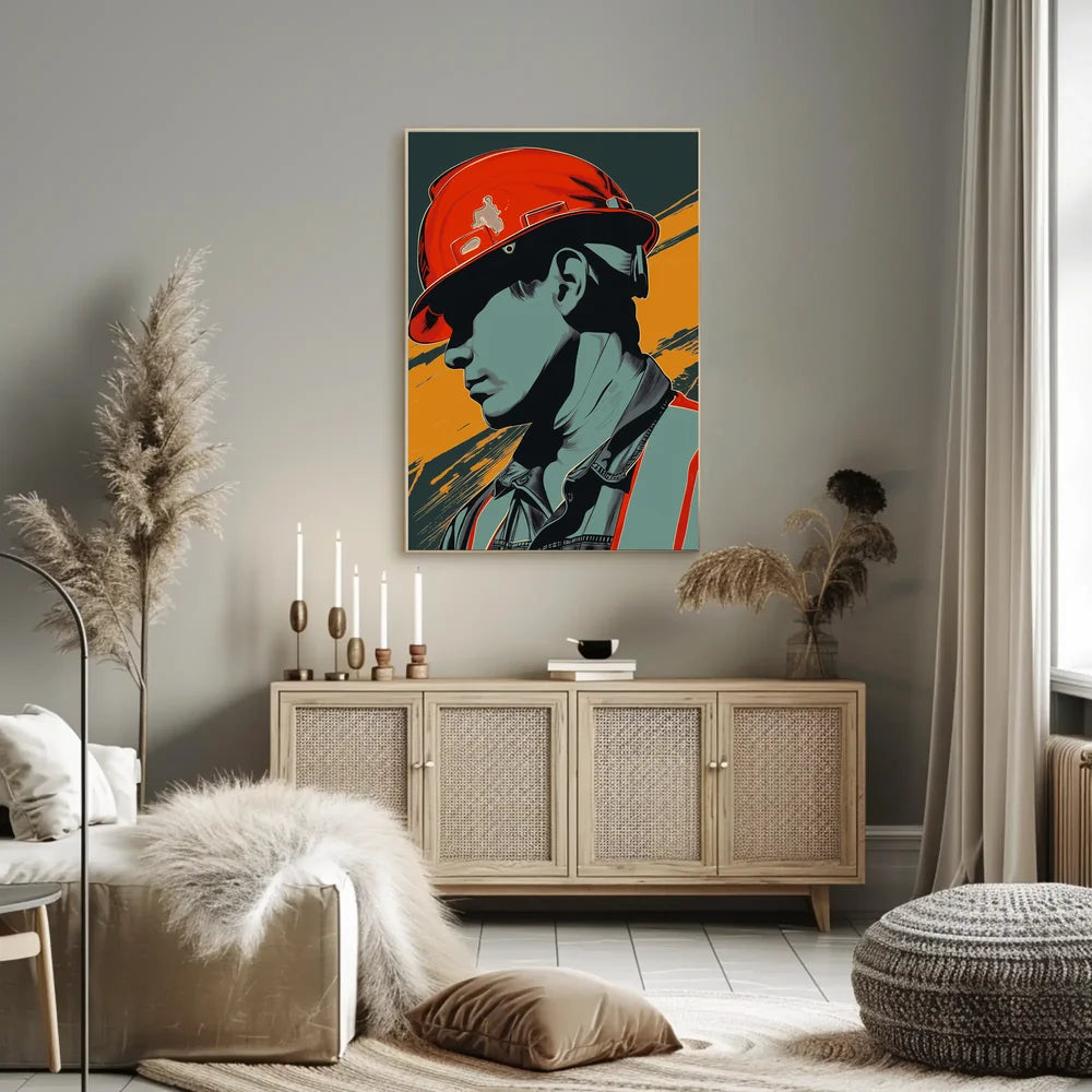Vintage Cars and Architecture Art Poster