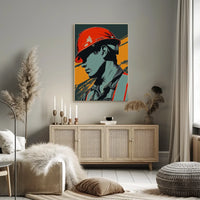 Vintage Cars and Architecture Art Poster