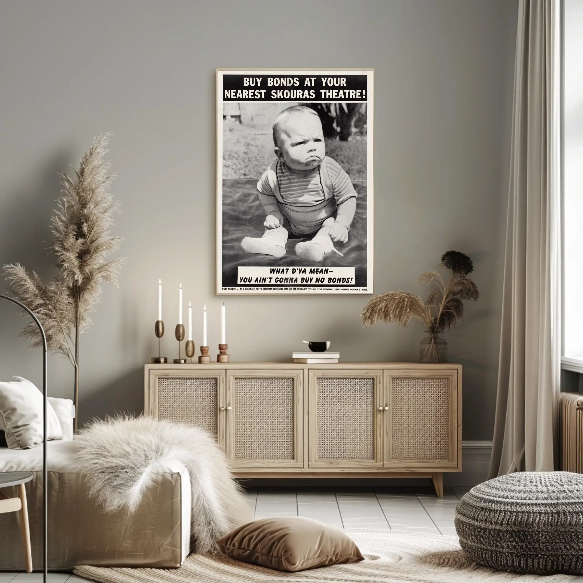 Baby Bond Salesman Poster PosterGoat