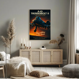 A-10 Thunderbolt II: Unyielding in the Storm Military Poster