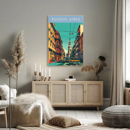 Buenos Aires Street Scene Poster
