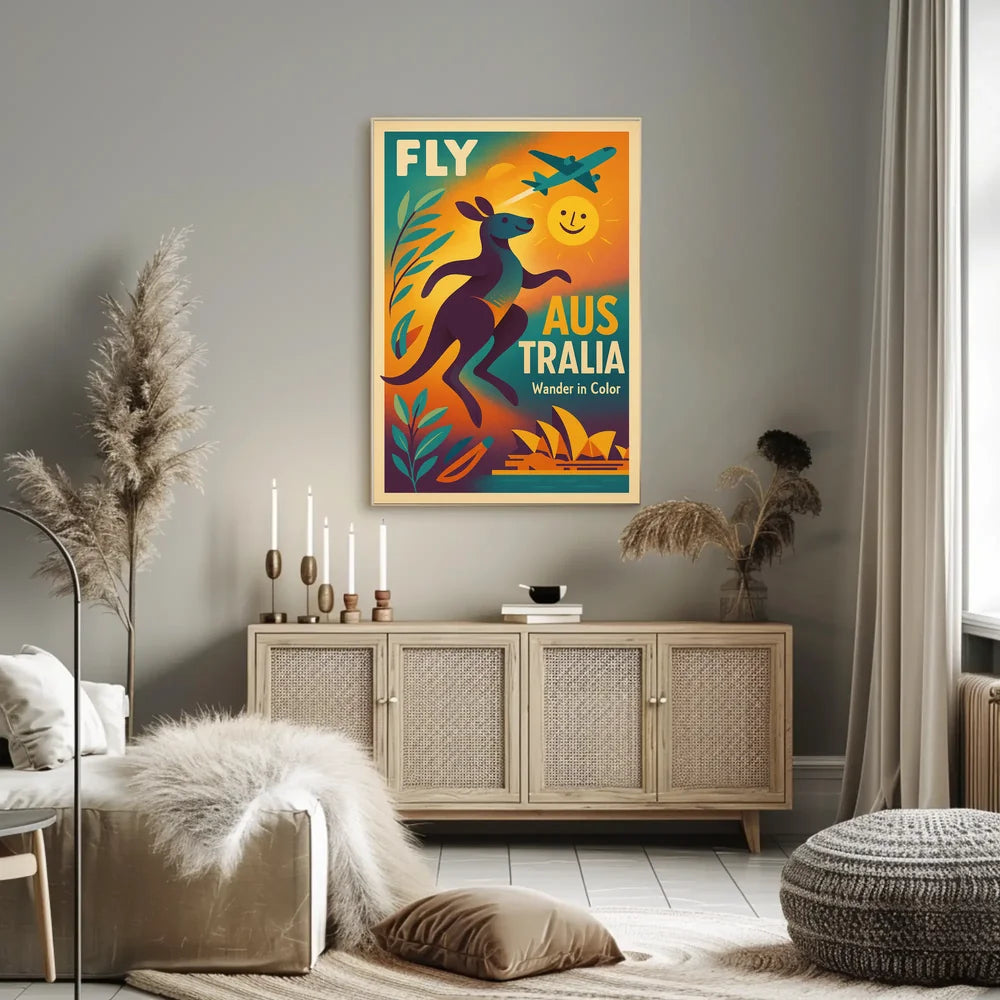 Explore Australia's Vibrant Beauty Travel Poster PosterGoat
