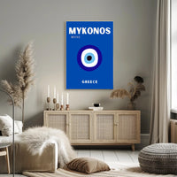 MYKONOS Muse Eye Icon Greece Travel Poster PosterGoat