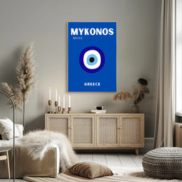MYKONOS Muse Eye Icon Greece Travel Poster PosterGoat