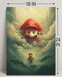 Mario In The Clouds Poster
