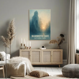 Mammoth Cave National Park Landscape Travel Art Print Poster