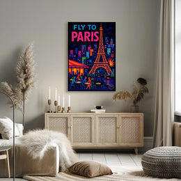 Fly to Paris Poster