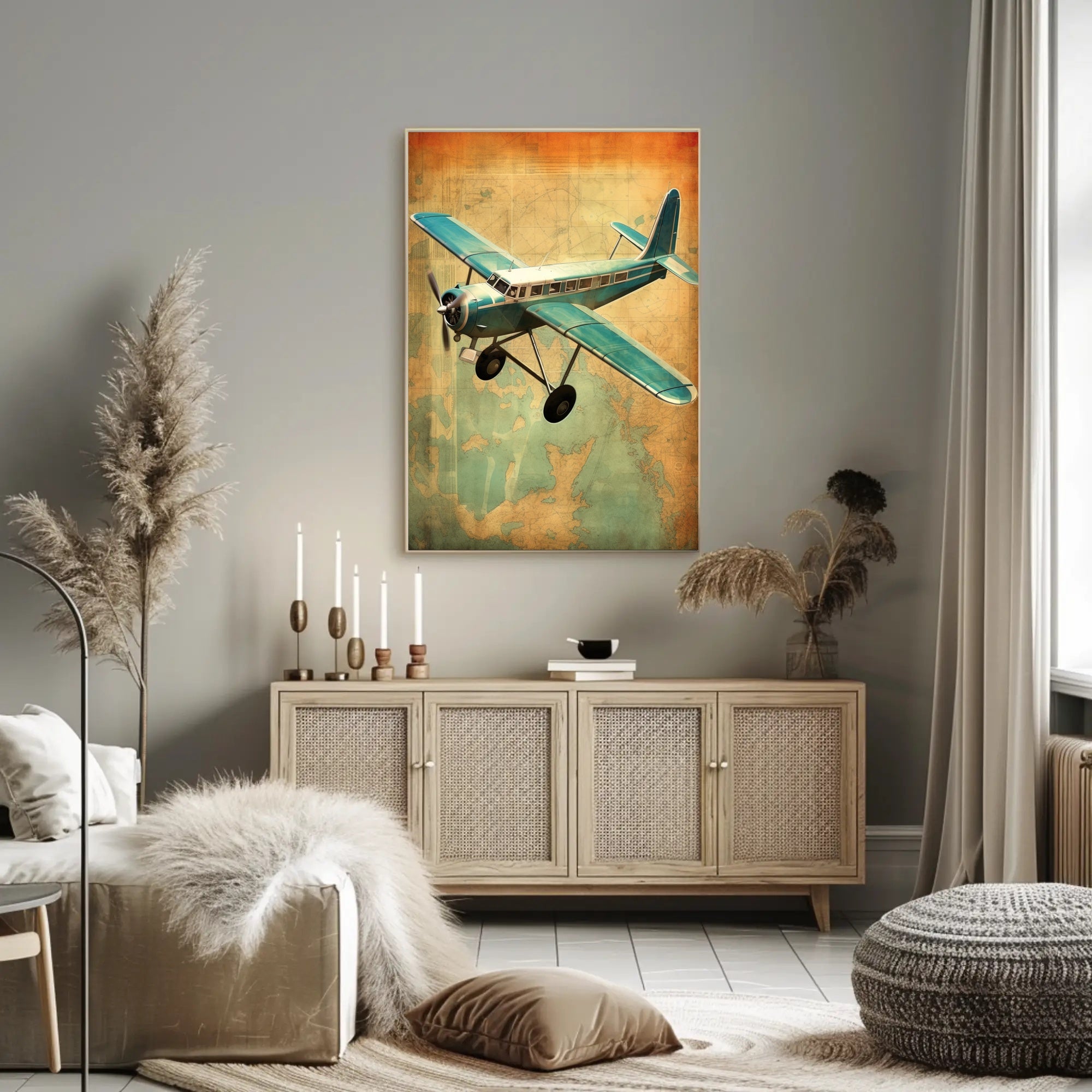Vintage Adventure in Aviation Poster