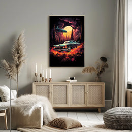 Retro Futurism In Motion Retro Poster