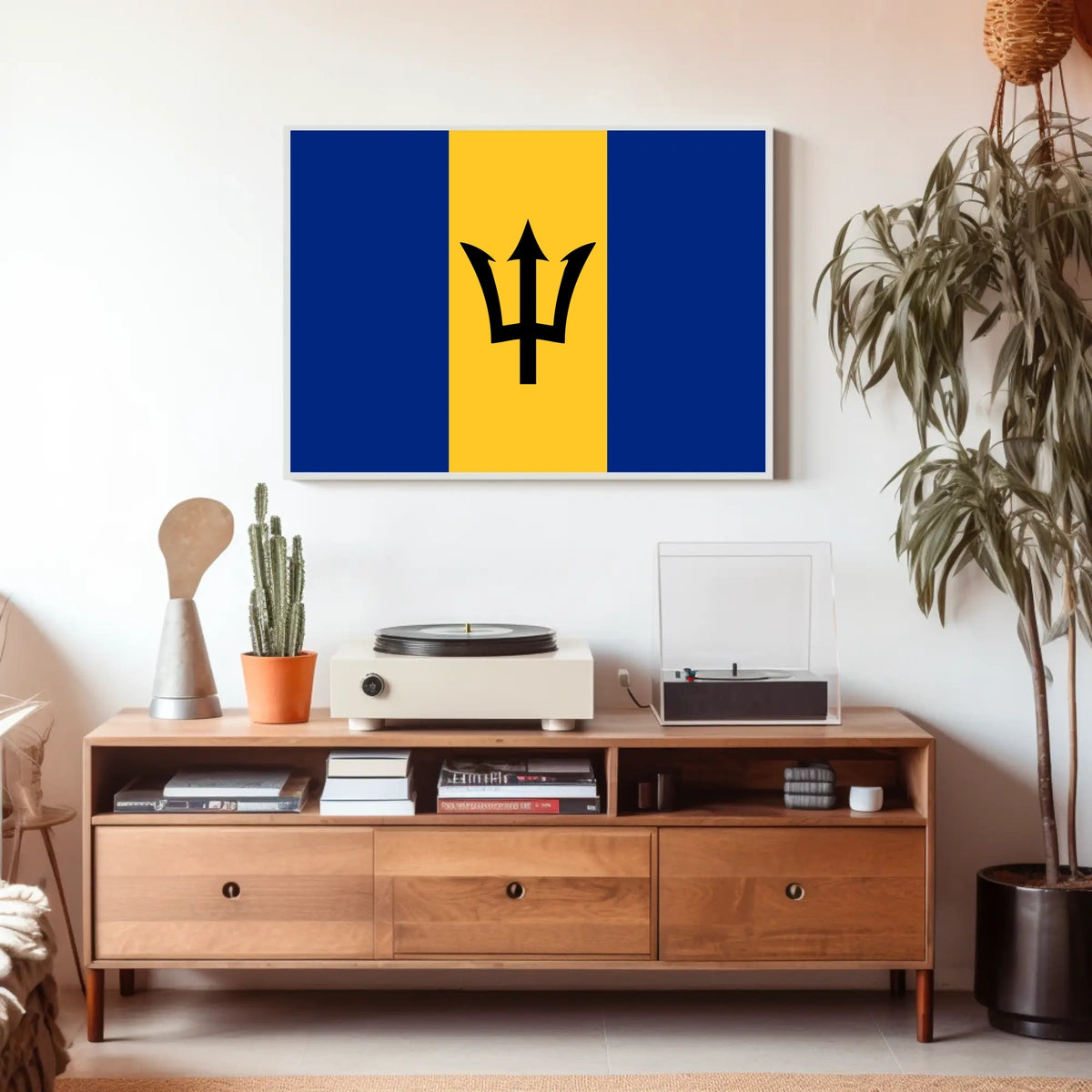 Barbados Flag Poster