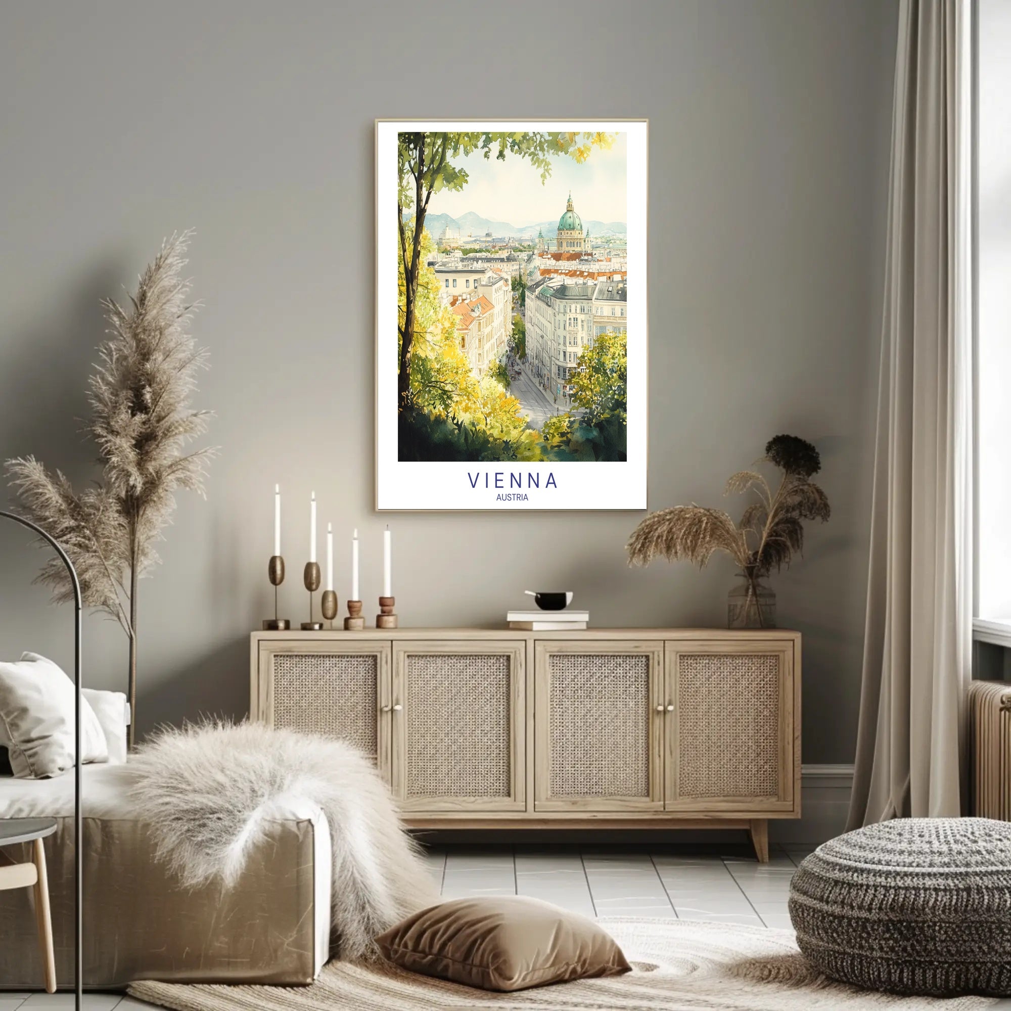Scenic View of Vienna Poster PosterGoat