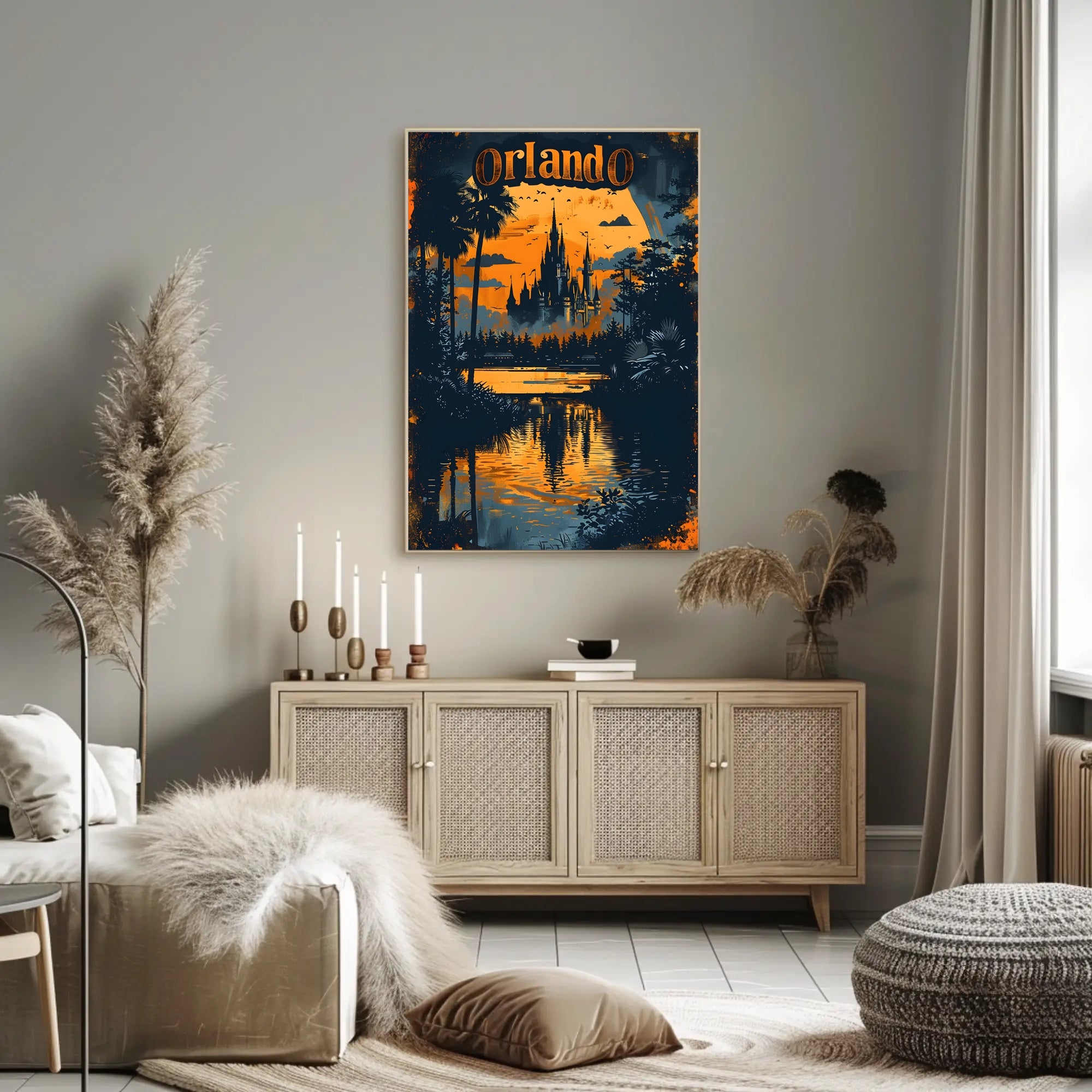 Orlando at Dusk Poster