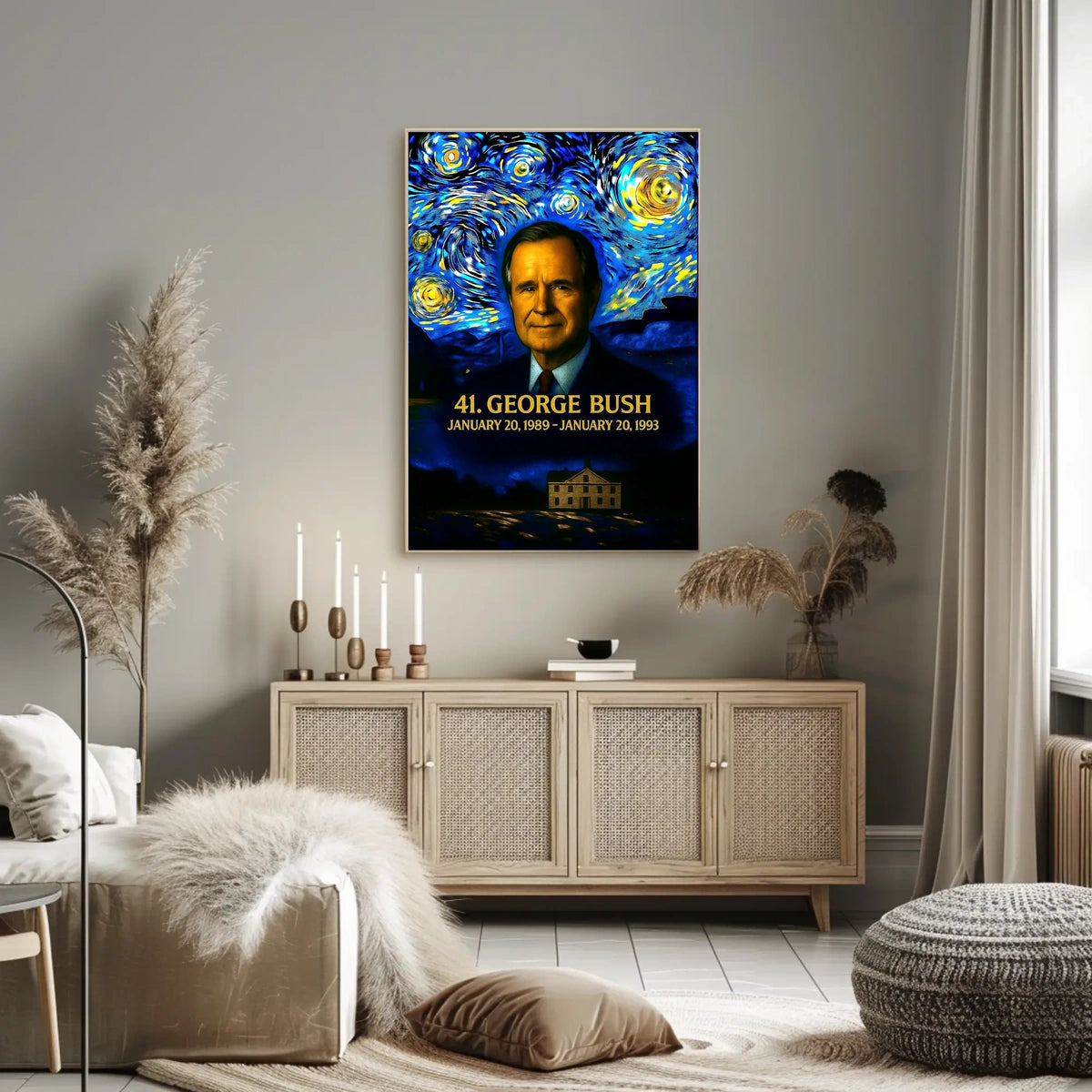 George H. W. Bush 41st President of the United States Presidential Masterpiece Series Poster