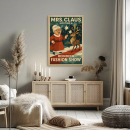 Mrs. Claus Hosts a Reindeer Fashion Show Poster