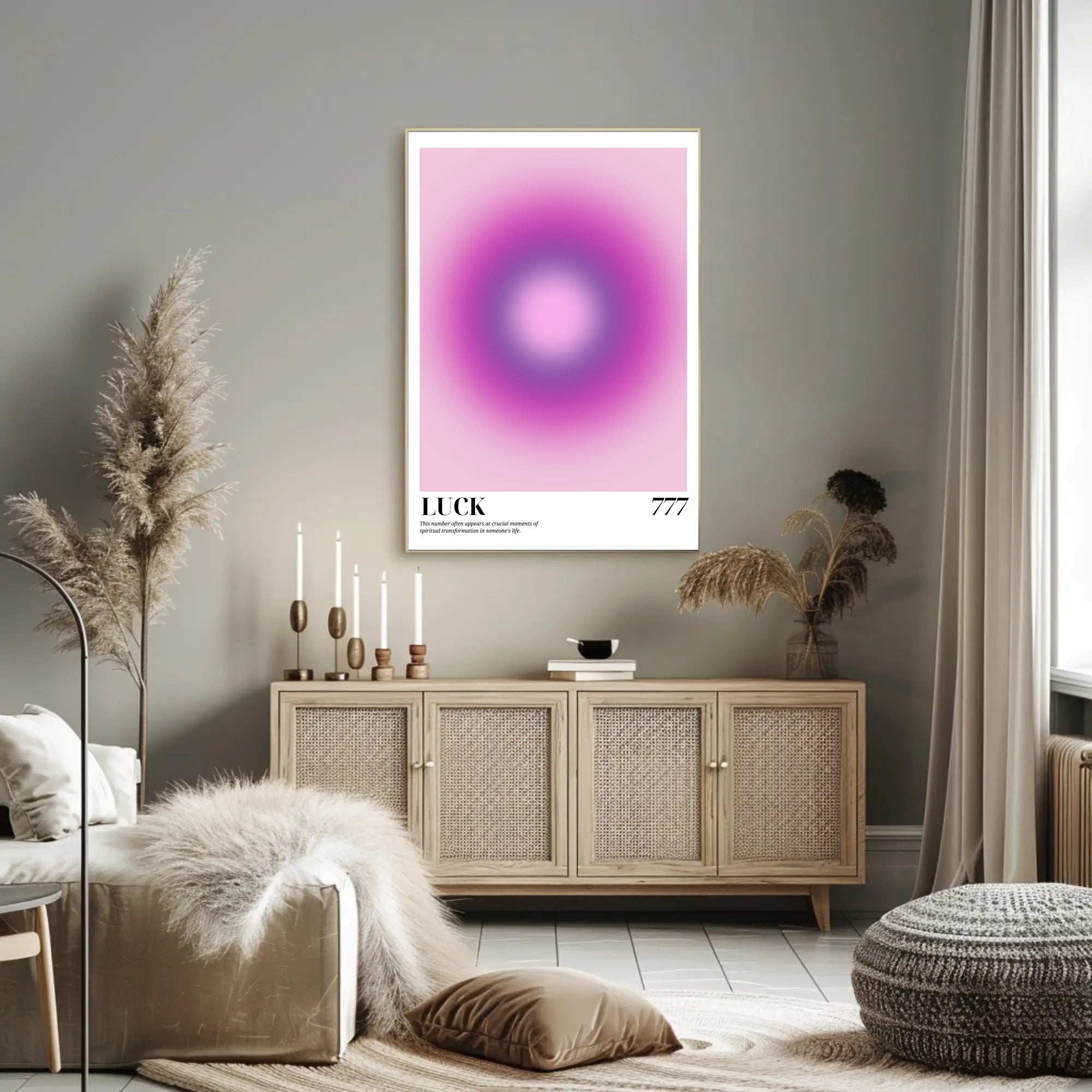 Spiritual Transformation 777 Luck Abstract Poster PosterGoat