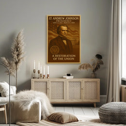 Andrew Johnson Historic Legacy Presidential Poster