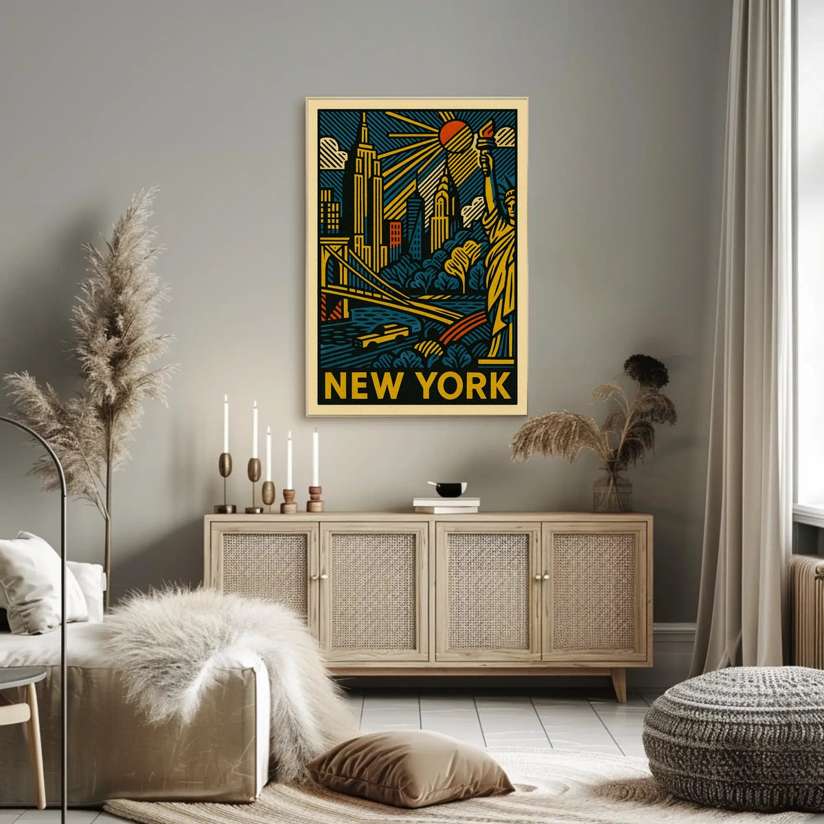 New York Cityscape Poster