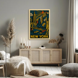 New York Cityscape Poster