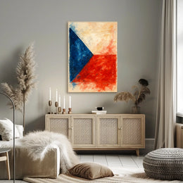 Abstract National Colors Abstract Poster