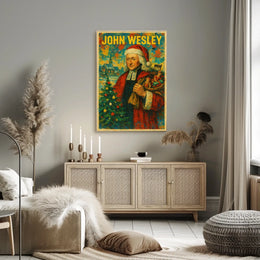John Wesley Santa Theme Christmas Cultural Poster