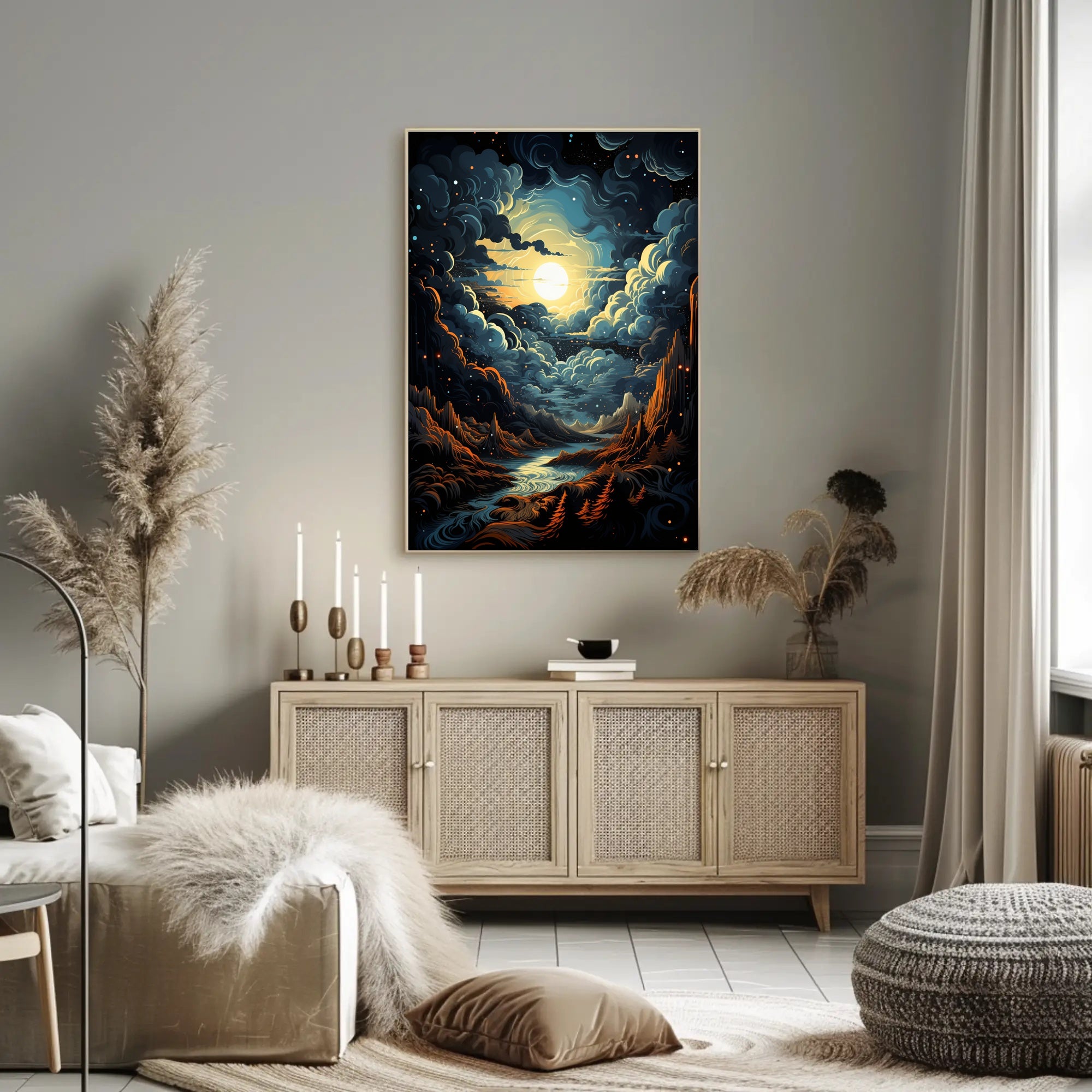 Celestial Landscape Poster