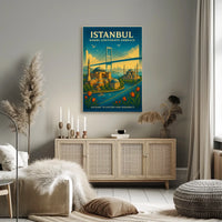 Istanbul Where Continents Embrace Poster
