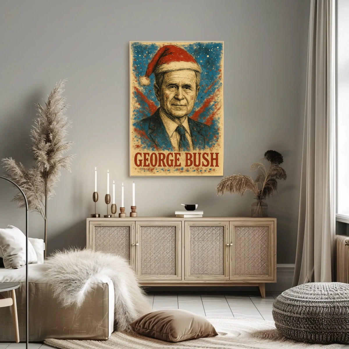 George H. W. Bush 41st President of the United States Christmas SeriesPoster