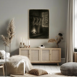 Cozy Winter Hearth Poster