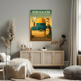 Jerusalem A Confluence Of Faiths Poster
