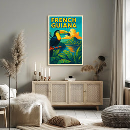 French Guiana Tropical Paradise Poster