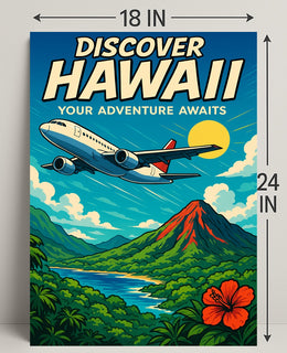 Discover Hawaii Travel Poster Art Print PosterGoat