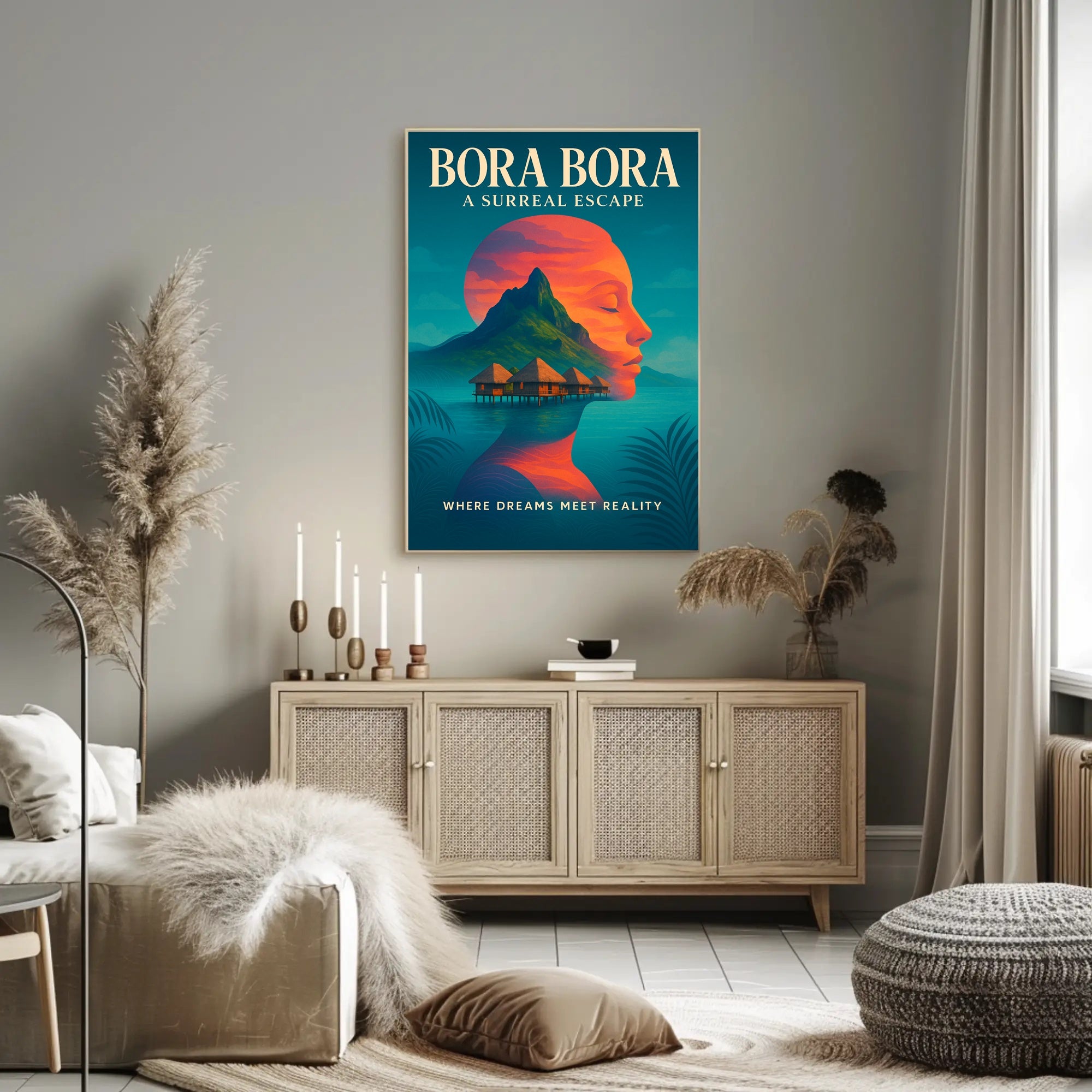 Bora Bora Dreamscape Tranquil Travel Poster PosterGoat