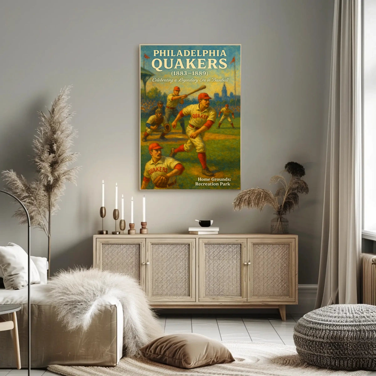 Philadelphia Quakers Celebrating a Legendary Era in Baseball Poster