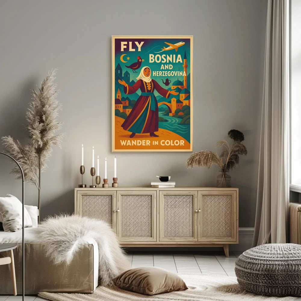 Bosnia Travel Adventure Poster PosterGoat