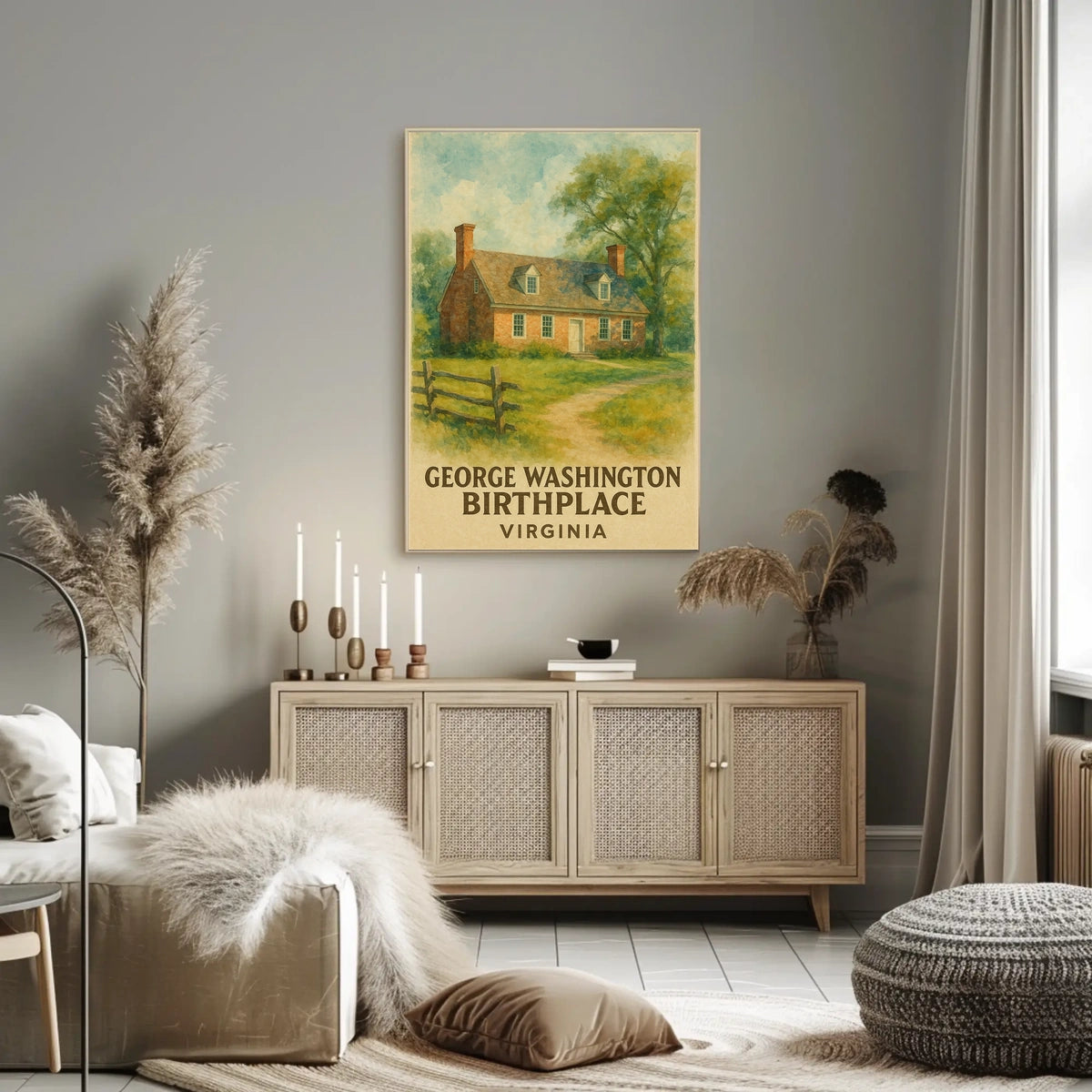 George Washington Birthplace Poster